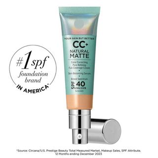 Kem cc nền lì có chống nắng cc+ cream natural matte foundation with spf 40