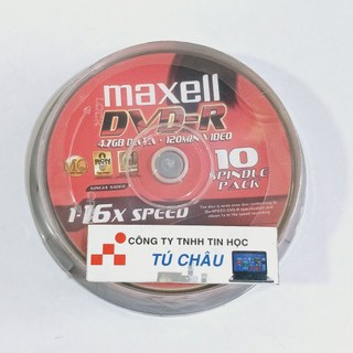 Đĩa DVD Maxell 4.7GB DATA / Lốc 10 Đĩa
