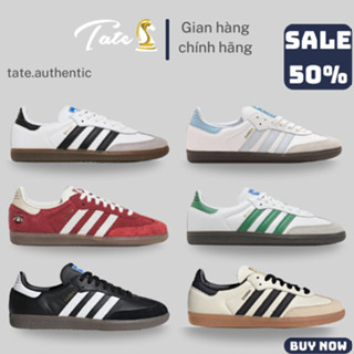 [ Hàng Chính Hãng ] Giày Adidas Samba Vegan White Black Gum Đủ Màu Full Box