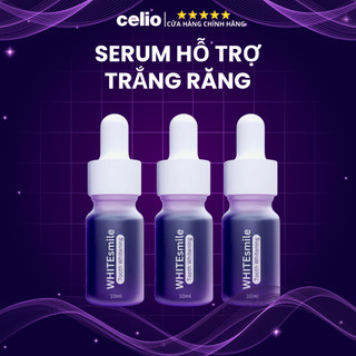 Serum Trắng Răng WHITEsmile CELIO, Hỗ Trợ Cải Thiện Vết Ố Vàng Răng, Làm Sạch Mảng Bám, Thơm Miệng