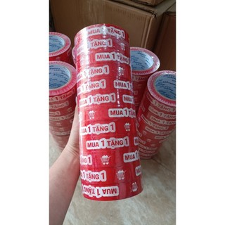 1 cây băng keo in chữ mua 1 tặng 1, 24mm x 72m, cuộn to