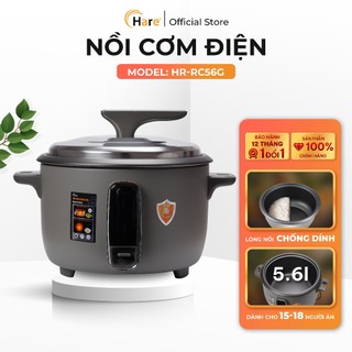 Nồi cơm điện HR-RC56G chống dính - thương hiệu Hare - bảo hành 12 tháng