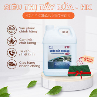 Chất tẩy xi măng trên nền gạch  HÀNG LOẠI 1  chất tẩy xi măng trên gạch 1.8lit TẶNG 2 PAD CHÀ RỬA
