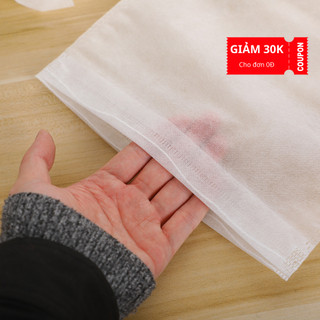 Combo 10 Túi đựng giày đa năng vải không dệt trắng, Túi vải đựng giày du lịch đa năng giá rẻ
