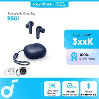 Tai nghe bluetooth soundcore R50i siêu nhỏ gọn | 30 giờ phát nhạc | Chống nước IPX5
