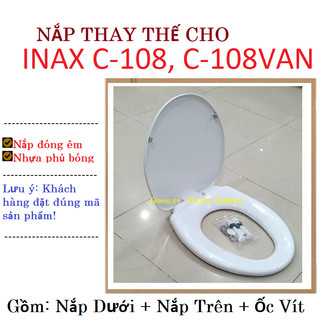 Nắp Bồn Cầu Inax 108, Nắp Bồn Cầu Inax c-108VA, C-108VAN