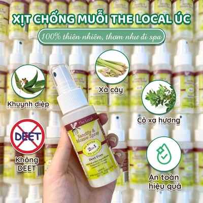 Xịt chống muỗi, dịu vết đốt, mẩn đỏ do côn trùng cắn 2 trong 1 thiên nhiên - The Local Úc