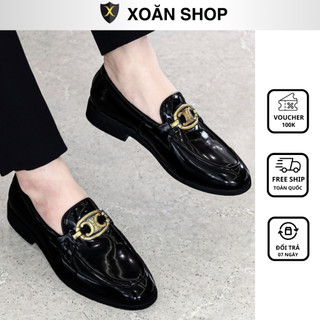Giày Lười Nam Công Sở D&G Cao Cấp Phiên Bản Nhập Khẩu Da Cực Mềm Đế Đúc Cao 3,5cm Mã QC18