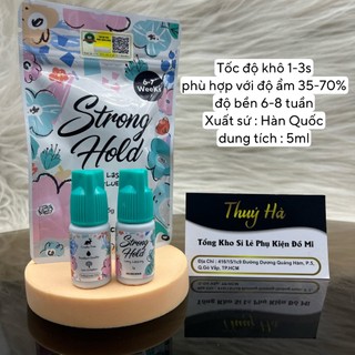 Keo nối mi Strong Hold (1-3s)-Super Fast (0.5-1s) Hàn Quốc 5ml_Siêu bền-cay ít dùng nối mi,tạo fan_THÚY HÀ