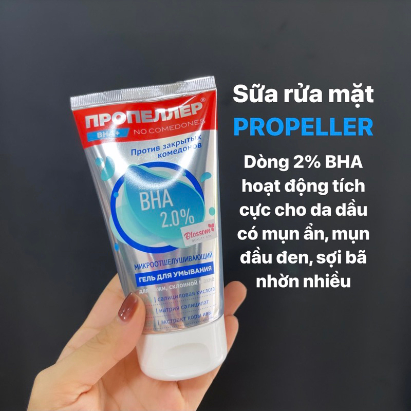 🇷🇺 Sữa rửa mặt PROPELLER BHA 2% nội địa Nga