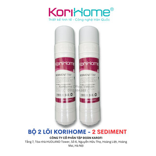 Combo 2 lõi lọc số 1 Korihome Lõi Sediment Korihome NK Hàn Quốc đúc nguyên khối hệ lõi cắm nhanh 10"