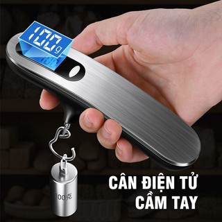 Cân điện tử cầm tay mini 50kg 100g cân hành lý điện tử sạc usb màn hình led