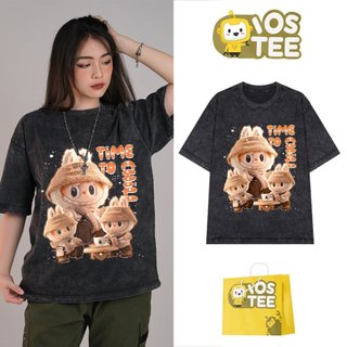 Áo Phông IOSTEE LABUBU Time To Chill Chất Liệu Cotton Form Rộng Cá Tính Dễ Thương LBB IOS59