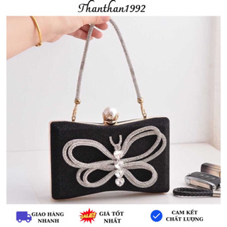 Túi cốp nhũ cánh bướm tiểu thư sang trọng - ST245