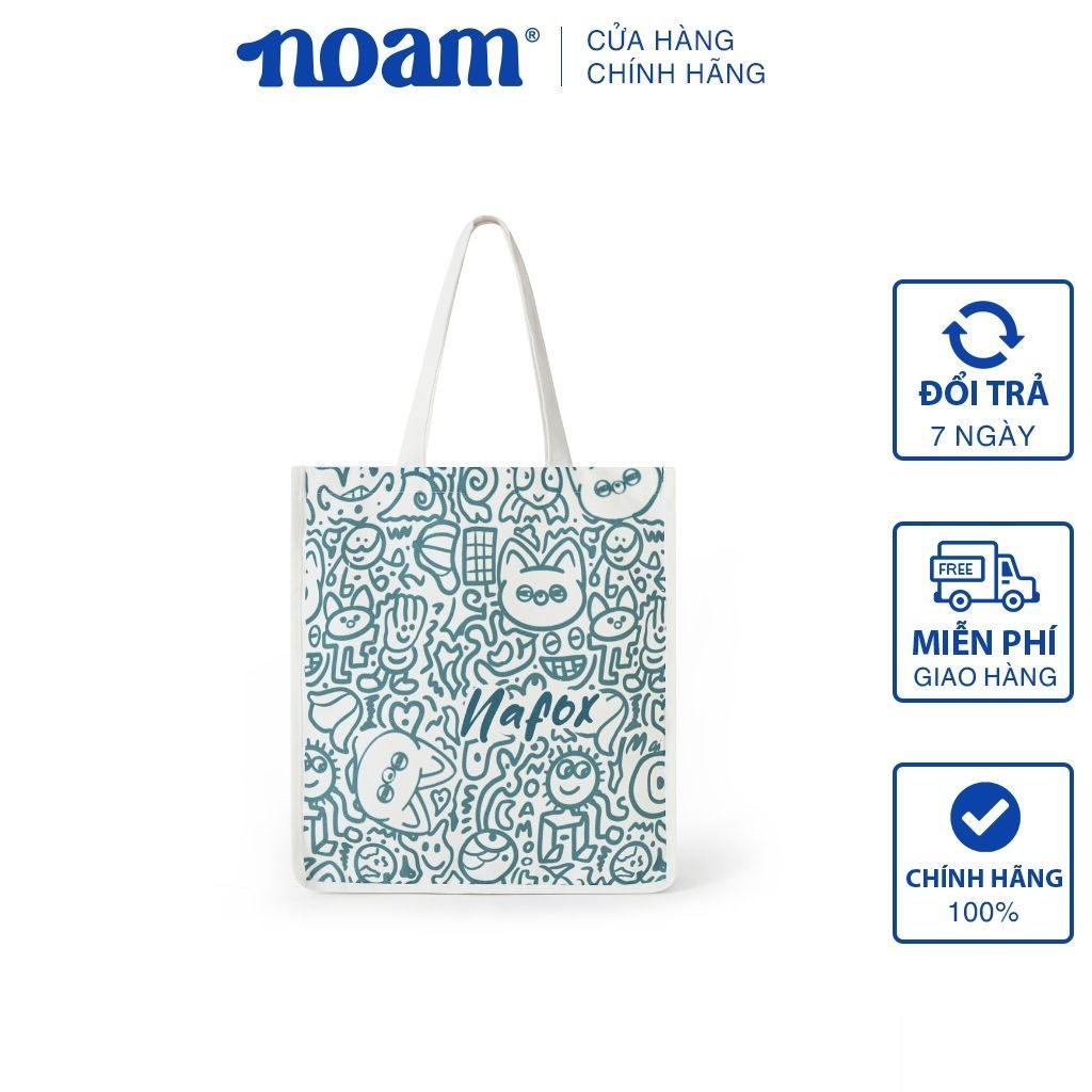 Túi Tote Canvas Unisex NOAM Nafox Drawing