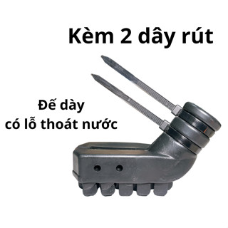 Combo 5 Bọc Chân Chống Xe Máy Loại ĐẾ DÀY Cao Su Chống Trầy Nền Nhà - Kèm 2 Dây Rút - Chất Liệu Dày Dặn Bền Đẹp