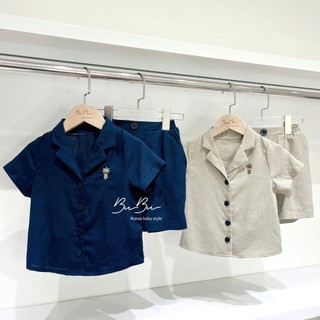 𝐒𝐞𝐭 𝐌𝐨𝐧𝐨 - set linen bé trai bb24