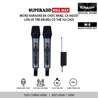 Micro không dây superadd w-6 micro uhf chuyên dụng giai đoạn