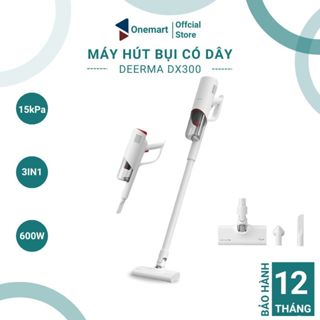 Máy hút bụi cầm tay 3in1 đa năng Deerma DX300 công suất 600W,  lực hút lốc xoáy 15000pa - BH 12 tháng