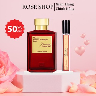 Nước Hoa Nữ chính hãng Baccarat Rouge 540 ROSE PERFUME 10ml Hương thơm sang trọng, tinh tế, cuốn hút