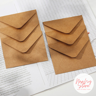 Bao thư, phong bì thư giấy Kraft dùng làm thiệp, quà tặng vintage 16x11cm