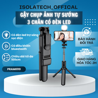 Gậy chụp ảnh tự sướng PRAMI - Đèn LED trợ sáng và Bluetooth, trải nghiệm chụp ảnh - PRAMI010 | PRAMI011