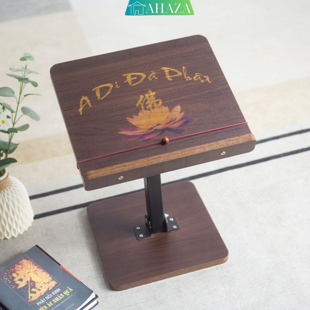 Kệ để kinh chú đọng tụng gỗ MDF chân sắt thương hiệu AHAZA - AM113