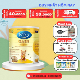 [chính hãng] sữa m79 gold gain ( giúp bé tăng cân - tăng đề kháng- giảm táo bón- phát triển chiều cao trí não)