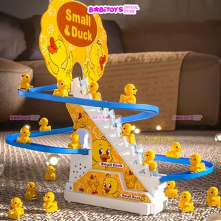 Đồ chơi cầu trượt vịt leo thang có phát nhạc và đèn, đồ chơi vui nhộn kích thích phát triển cho bé