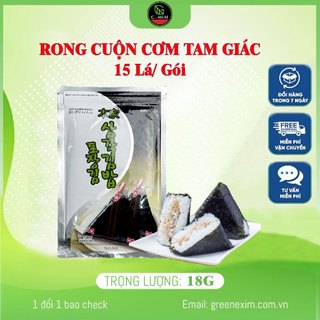 Lá rong biển cuộn cơm tam giác hàn quốc, làm cơm cuộn kimbap, cơm nắm hàn quốc 15g