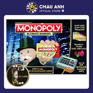 Bộ Cờ Tỷ Phú Monopoly Ultimate Banking 4.0 ATM có máy ngân hàng điện tử quẹt thẻ tự động CHAU ANH BG21