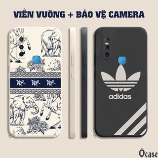 Ốp lưng Vivo V15 / V15 Pro in hình gấu cạnh viền vuông có bảo vệ camera