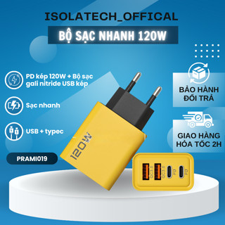 Củ Cáp Sạc 120W PRAMI, Sạc Đồng Thời 4 Thiết Bị - PRAMI019