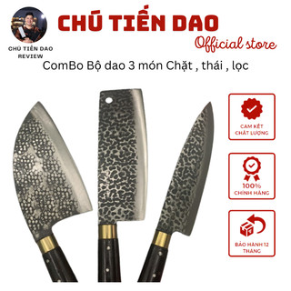 ComBo Bộ dao 3 món Chặt gà, vịt + thái + lọc hàng chuẩn Nhíp ô tô