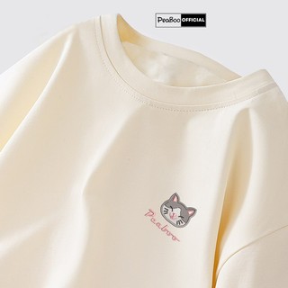 Áo Thun THÊU, Áo Phông Thêu BST09  By PEABOO Chất Cotton Thoáng Mát Form Rộng Tay Lỡ Cho Nam Nữ Phong Cách Unisex