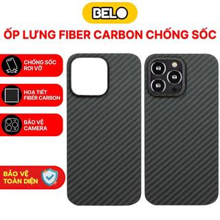 Ốp lưng iphone TPU hoạ tiết Carbon dạng lưới siêu chống sốc - ốp lưng chống vân tay - Belo