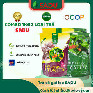 Combo 500G cà gai leo + 500 cà gai leo tía tô