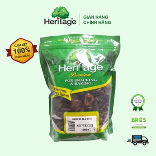 Quả chà là khô không hạt Heritage Thái Lan gói 1kg - Dried Date