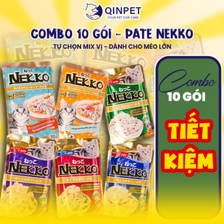 Combo 10 - 20 gói Pate Nekko mix vị chính hãng - các loại
