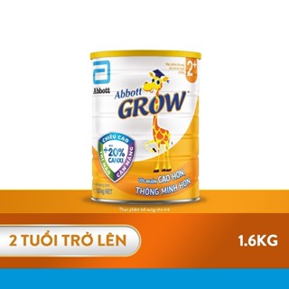 (DATE 2028) COMBO 2 Lon Sữa bột Abbott Grow 2 1,6kg (từ 2 tuổi trở lên)