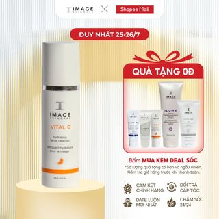 Sữa rửa mặt dưỡng ẩm, làm dịu da kích ứng, nhạy cảm IMAGE SKINCARE Vital C Hydrating Facial Cleanser 177ml