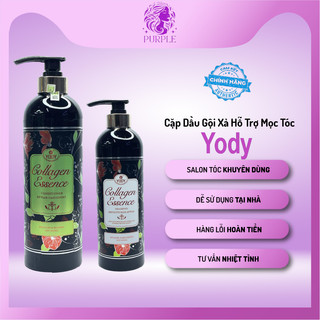 Dầu gội xả cặp Yody chưa rinh dầu hỗ trợ mọc tóc cung cấp độ ẩm giúp tóc chắc khỏe Purple