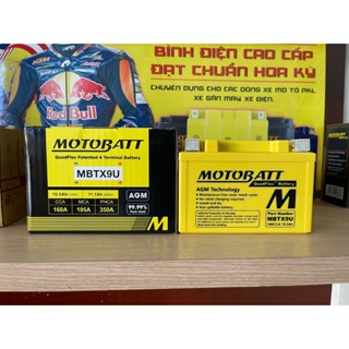 Bình ắc quy xe Kawasaki Z800/Z900/Z1000 MOTOBATT Quadflex MBTX9U, 12V - 10.5Ah (10HR)