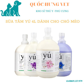 Sữa tắm cao cấp YU cho chó mèo thú cưng Yú 4L-Quốc Hưng