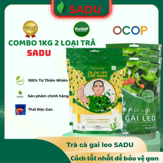 Combo 500G cà gai leo + 500 cà gai leo chè xanh