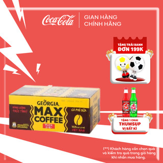 Thùng 24 lon cà phê georgia max coffee 180ml/lon sale 8.8 coca-cola freeship