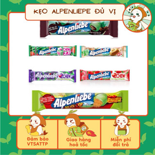 Kẹo Alpenliebe đủ vị dạng thỏi 26g ,kẹo Alpenliepe các vị xoài muối ớt/chocomint/dâu/trà sữa/caramel, Ăn Vặt Nhà Mầm.