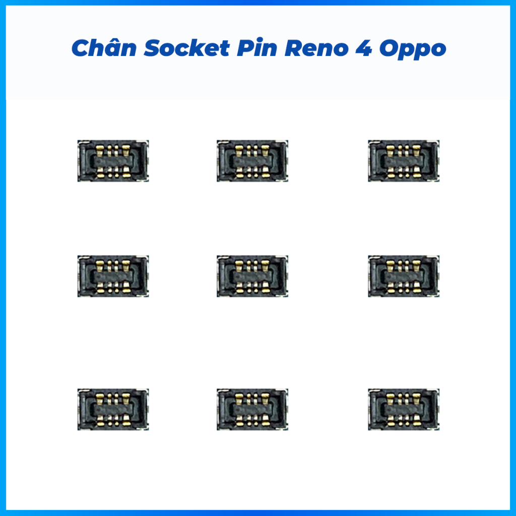 Chân socket pin trên main Reno 4 oppo