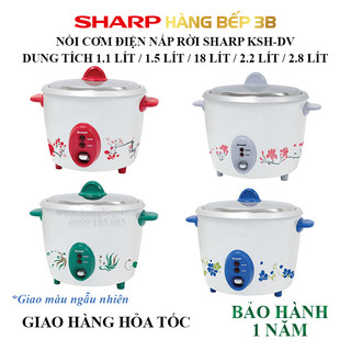 Nồi cơm điện nắp rời Sharp 2.8 lít KSH-D28V (giao màu mẫu nhiên) - Bảo hành chính hãng 12 tháng toàn quốc