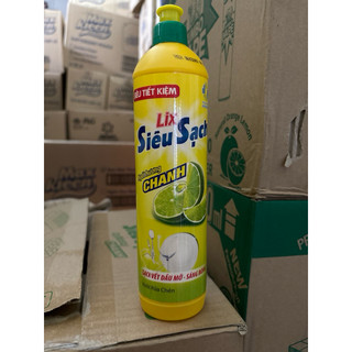 Nước rửa chén Lix siêu sạch tiết kiệm rửa chén Lix Yes hương chanh & Trà Xanh 400g